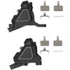 EGUIAS Pinza freno a disco idraulico UR300 a montaggio piatto, pinza posteriore anteriore per bici da strada a doppio pistone con pastiglie Freno a Tamburo per Bicicletta Biciclette Tamburo(Rear With B05S)