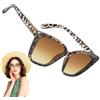 Generico Square Sunglasses - Feline Eye Lightweight Frame Eyewear, Daily Wear UV Pro