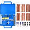 Bohaner Kit di riparazione per pneumatici tubeless, 52 pezzi, kit di riparazione per pneumatici tubeless per auto, moto, furgoni, camion e 4x4, set professionale con presa a T con 35 strisce