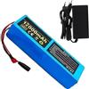 CQHZCL Batteria Per E-Bike 48V 12Ah, Batteria Al Litio Sostitutiva Per Biciclette Pieghevoli, Scooter E Go-Kart; Batteria Agli Ioni Di Litio Impermeabile Con Caricabatterie (48V 12AH),XT60+JST