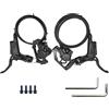 NHABXGDS Bici Freno A Disco Olio Idraulico 2 Pistoni Anteriore Posteriore 160mm 180mm RT56 B05S Pad per MT200 MTB Bicicletta Pieghevole BMX(B05S 4PC)