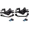 PMAGSYQ Set Pinza Freno a Disco Meccanico MTB Alluminio pressofuso F160 R140 F180 R16 per Bici da Bicicletta(Front Brake)