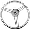 LIZHAYG Volante Barca Accessori for Yacht in Acciaio Inossidabile for Barche con Volante lucidato a Specchio a 3 Razze da 13,5 Pollici