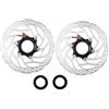 KUAWDON Rotore Freno a Disco RT30 SM-RT30 Blocco Centrale 160MM 180MM Vestito per Parti Bici MTB Mountain Bike(RT30-160mm 2pcs)