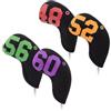 Zpengtai Coprimazze Da Golf 4/10 Pezzi Copri Ferri Da Golf Cunei Protezione For Mazza Copricapo Accessorio(Iron Black)