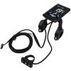 Generic Pannello Display LCD per Bici Elettrica Design Colorato per Monitoraggio della velocità e del Chilometraggio Materiale ABS 24V 36V 48V