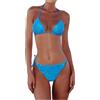 Generico Costume Bikini Donna, Costume Donna Due Pezzi, Nuovo Costume da Bagno Bikini A Triangolo Multicolore con Paillettes da Donna