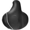 Caswynlife Cuscino extra largo per sellino della bicicletta, con memory foam gel, ammortizzante a doppia sospensione, in pelle sintetica impermeabile, sella ergonomica e confortevole per ciclismo