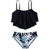 Generico Costume Bikini,Costume da Bagno da Bambina A Due Pezzi con Stampa Tropicale per Nuoto E Spiaggia