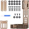 Zhongren Metal Modular Holster Adaptor Universal Expansion Board Adjustable Multi-Angle Hole Tactical Sinking Holster Drop Leg Hanging Plate Compatible Safariland QLS, G-CODE