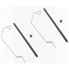 MFMEXUL 2 Pezzi Supporto Lampada Campeggio Lanterna Palo Stand Portatile Gancio Base Rotante Acciaio Adatto per Trekking Barbecue Campeggio Pesca Decorazione