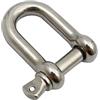 SDYdsgE grilli, 1 pz 304 acciaio inossidabile D grillo prua fibbia a U-Loop gancio sartiame 4 mm/5 mm/6 mm collegamento di sollevamento catena nautica maratona vela(16mm)