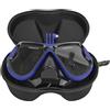 Omquot Occhiali subacquei professionali per videocamera d'azione, anti-appannamento, lente temprata con supporto per immersioni, nuoto (rosso)