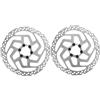 PMAGSYQ Disco Freno Bici RT26 6 bulloni Mountain Bike Disco Freno M6000 160MM 180MM MTB Parti di Biciclette(160mm 1pcs 180mm 1pcs)