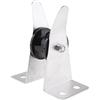 NITAGO Accessori per Yacht per Barche a Rulli da 3 Pollici di, Nero + Argento