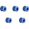 Generic 5pcs Bike Chainring Bulloni di Ricambio In Lega di Alluminio Bici Da Strada Singolo Guarnitura Viti Ciclismo Bullone Ruota Enduring Singola Catena Bulloni Dado Strada Corona Viti
