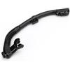 Ycauty Tubo di respirazione per immersioni, flessibile, confortevole, attrezzatura per snorkeling per allenamento subacqueo, 1 PC (SK-101 nero)