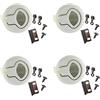 Tuminita 4X Chiavistello Un Scrocco Rotondo Un Scrocco Scrocco Scrocco Sciacquone Un Filo per 1/4 di Battello di Coperta Scaffale per Barche Cassettiera RV Yacht