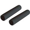 Tufgo Impugnature nere in PVC per attrezzature fitness, manici antiscivolo in plastica per barre da 25 mm, manicotti protettivi per avvolgere tubi da palestra, maggiore comfort e protezione (1 paio) (25 x