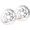 EGUIAS Bici Freno A Disco Olio Idraulico 2 Pistoni Anteriore Posteriore 160mm 180mm RT56 B05S Pad per MT200 MTB Bicicletta Pieghevole BMX Freno a Tamburo per Bicicletta Biciclette Tamburo(B05S 2PC)