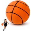 Yunlaishaocer Silent Basketball - Pallacanestro silenzioso in schiuma, per allenamento al chiuso, senza aria, per giocare a casa, per bambini e adulti (arancione, 24 cm)