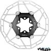 NHABXGDS Biciclette Tamburo Freno Posteriore Freno a Tambur Disco Leggero Ultraleggero per Bicicletta Disco Freno per Bicicletta MTB Galleggiante 160 mm con Viti Blu Dorato(160 Black)
