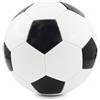 Temeemeg Palloni da calcio misura 5, confezione da 1 pallone da calcio misura 5, PVC/pu addensato, valvola con chiusura ad, per allenamenti e partite, bianco e nero