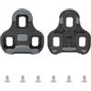 Caswynlife Tacchetti per bici da strada compatibili con Look & Time, tacchetti antiscivolo a 3 fori per pedali da ciclismo con galleggiante da 0/4,5/9 gradi, per corse su strada (grigio/4,5)
