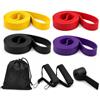 Vmhkjo Elastici Palestra Set 5 Livelli di Resistenza | Fasce Elastiche Fitness con Maniglie, Ancoraggio Porta, Cinghie e Borsa | Bande Elastiche Fitness per Allenamento Casa, Yoga, Pilates e Crossfit，4pc