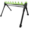 Evenoonest Supporto telescopico per canna da pesca, 4 gambe e 8 rig Roost, kit in lega di zinco EVA, supporto laterale, tappo compatto per pesca in riva al lago, 1 set