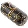WOVEBIUS Capsula tradizionale giapponese in legno pillola Kendama Bilboquet giocattolo nero e oro