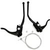 SkyjOy Cavo Freno Bici Brake Cable Road Retro Bike Double Lever Fixed Gear Bicycle Bend Handlebar Levers Racing Handle with(Silver 1pair)