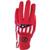 Zero Friction Guanto da golf da uomo in pelle Cabretta, mano sinistra americana, rosso