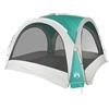 HFMDRMU Tenda impermeabile per feste con rete verde, tenda leggera e pieghevole in poliestere con rivestimento in PU, antivento, facile da montare con aste in fibra di vetro, zanzariera