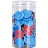 WOVEBIUS 100 dischi di conteggio marcatori apprendimento contatori dischi per gioco casa rosso verde, 25 mm