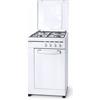 Lar.el LAREL Cucina a Gas Fornello 4 Fuochi Mobile Portabombola Bianco Valvole Sicurezza Accensione Elettronica MOB.S413BW GPL/METANO