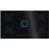 AEG HKB95453NB PIANO COTTURA A GAS ON GLASS FLAMELIGHT 5 FUOCHI 90 CM NERO