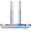 BRANO Cappa aspirante da parete, 900 CFM, in acciaio inox, con luci LED, TSG05S-V36