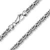 MATERIA by Matthias Wagner MATERIA Collana da uomo in argento 925, 5 mm, 4 diamanti e rodiato in 45, 50, 55, 60, 70, 80 cm, #K35, 60 cm, Argento sterling