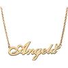 RONKAH Collana con ciondolo personalizzato con nome personalizzato con cuore collana personalizzata miglior regalo per le donne Natale San Valentino festa della mamma compleanno AU