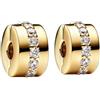 WEIMU Charms Stopper in argento sterling 925 per bracciale Charm Charm Spacer (oro 8)