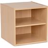 Decor Space Cubo Composite Pro porta oggetti, mobile per interno, 35 x 35 x h 35 cm(NaturaleMensola)