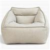 Aiire Pouf Poltrona en Velluto a Coste - [100x100x80 cm] Puff Sacco Divano Design - Puffo per Sedersi XXL per Bambini o Gamer - Pouffe Salotto o Camera da Letto - Bean Bag Chair Grigio