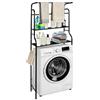 OHMG Mensola per WC da bagno con ripiano per WC a 3 livelli, mobile da bagno e bagno, bagno, bagno, balcone, armadio per lavatrice, barra di sospensione
