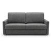 POLTRONE ITALIA Divano Letto Trasformabile 3 Posti Jazz Materasso matrimoniale H13 cm 140x195 Sfoderabile tessuto antimacchia Grigio Made in Italy
