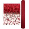 PUNTO CASA Rotolo Tulle Rosso Rete Spider Traforata Polycotton 48 cm x 5 Yards 4,60 Metri Confezioni Regalo Decorazioni Floreali