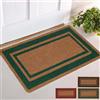 parpyon® Zerbino ingresso casa esterno Classico CM 60X120 in Cocco Naturale con fondo ANTISCIVOLO Tappeto entrata per esterno ed interno tappeti moderni (CM 60X120, Bordo-4V)