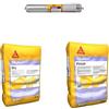 SIKA - Kit Deumidificazione Pareti con Iniezione per trattamento dell'umidità di risalita, Intonaco alta traspirabilità per Risanamento delle mura Umide e Rasante per Intonaci ad alta traspirabilità