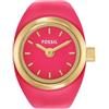Fossil Orologio Ring da donna, movimento al quarzo a due lancette con cinturino in acciaio inossidabile, Rosa e oro Tono, 15 mm