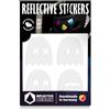 Reflective Berlin Unisex - Adulti Decals Reflex, Ghost Bianco, Taglia unica